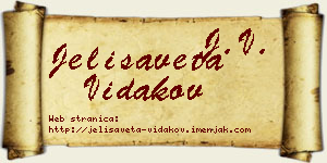 Jelisaveta Vidakov vizit kartica